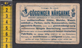 Gögginger Nähgarne - serie 515. no. 6 reclame Litho (503)
