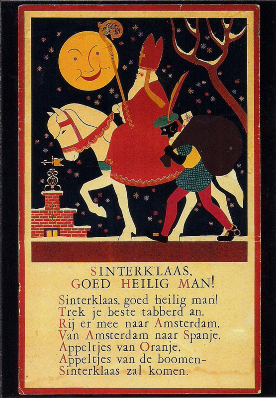 Sinterklaas Goed Heilig man prentbriefkaart [C8239]