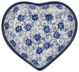 Bunzlau Teabag Dish Heart Flower Fountain