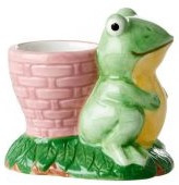 Rice Ceramic Egg Cup Frog Shape