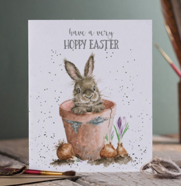 Wrendale Designs 'Hoppy Easter' Rabbit Easter Card