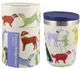 Chilly's Coffee Cup 340 ml Emma Bridgewater Polka Dogs Chilly's -mat met reliëf-