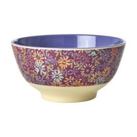 Rice Medium Melamine Bowl - Wild Flowers Print