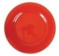 Rice Melamine Round Side Plate in Red