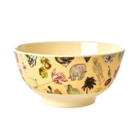 Rice Medium Melamine Bowl - Creme Art Print