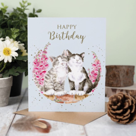 Wrendale Designs 'Happy Purrthday' Cat Birthday card