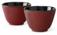 Bredemeijer  Cast Iron Tea Cups -set of 2- Xilin Red