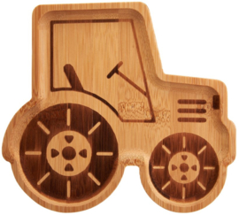 Sass & Belle Woodland Tractor Plate - 100% Bamboo