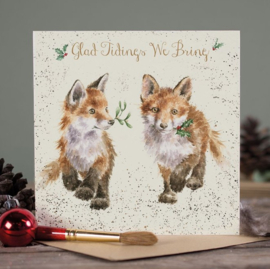 Wrendale Designs 'Glad Tidings We Bring' Fox Christmas Card