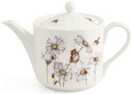 Wrendale Designs 'Mouse & Flower' Teapot 1,13 liter