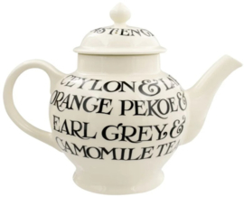 Emma Bridgewater Black Toast - All Over - 4 Mug Teapot