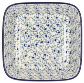 Bunzlau Oven Dish Square 1550 ml 19 x 8 x 19 cm Blue Olive