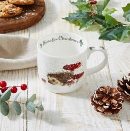Wrendale Designs 'Home for Christmas' Hedgehog Mug