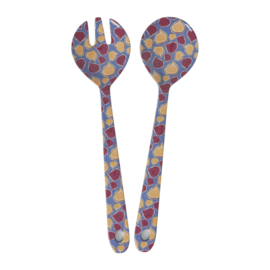 Rice Melamine Salad Set - Figs in Love Print