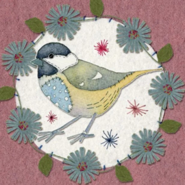 Emma Ball Mini Cards - Stitched Birdies - set van 10 met envelop