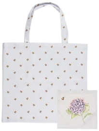 Wrendale Designs 'Hydrangea' Foldable Shopper Bag - Bee