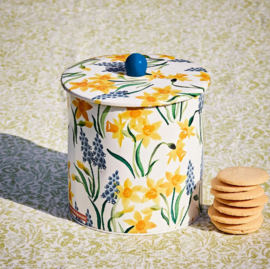 Emma Bridgewater Little Daffodils Tin Biscuit Barrel