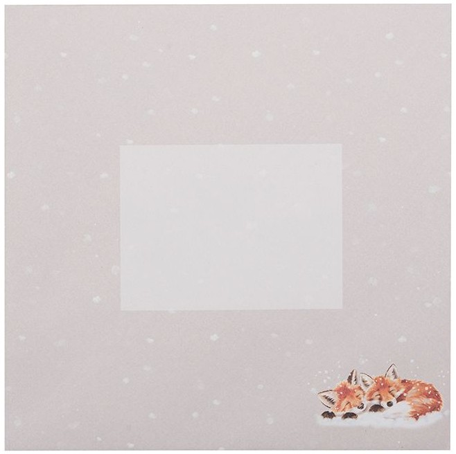 Wrendale Designs 'Foxes in the Snow' Fox Luxury Boxed Christmas Cards - set van 8 kaarten