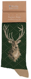 Wrendale Designs Socks 'Portrait of a Stag' Stag - Heren maat 41–46