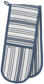 Ulster Weavers Double Oven Glove - Denim Stripe