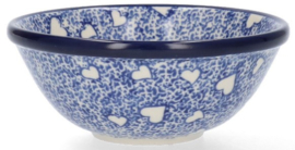 Bunzlau Bowl 250 ml Ø 12,5 cm - White Hearts -Limited Edition-