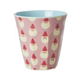 Rice Medium Melamine Cup - Santa Baby Print