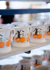 Emma Bridgewater - The Wise Witches - Cats & Pumpkins - 1/2 Pint Mug