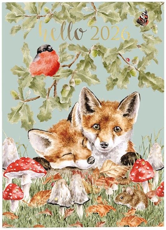 Wrendale Designs Desk Diary 2026 - met harde kaft