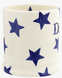 Emma Bridgewater Blue Star Daddy 1/2 Pint Mug -kleine letters-