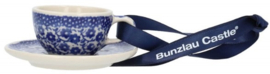 Bunzlau Hanger Cup & Saucer Midnight Blue