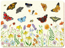 Emma Ball Placemat Butterflies 28,5 x 20,8 cm - per stuk