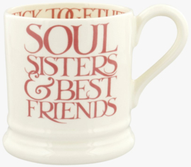 Emma Bridgewater Pink Toast Soul Sisters 1/2 Pint Mug