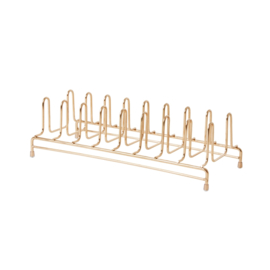 Rice Metal Plate Holder for 8 Plates - Gold