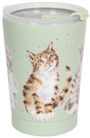 Wrendale Designs Thermal Travel Cup 'Feline Friends' Cat