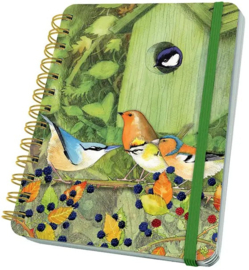 Emma Ball Medium WIRO Notebook with Pockets - British Birds