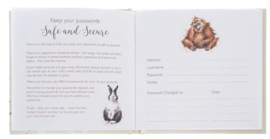 Wrendale Designs 'Hydrangea' Bee - Password Book *zonder tekst: Passwords'