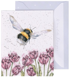 Wrendale Designs 'The Flight of the Bumblebee' miniature Card