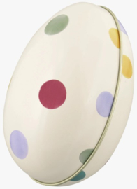 Emma Bridgewater Medium Egg-Shaped Tin - Polka Dot