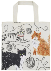 Ulster Weavers Small Biodegradable PVC Shopper Bag - Feline Friends