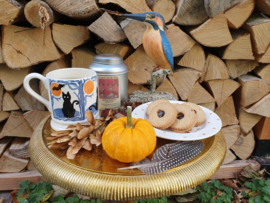 Rice Round Aluminum Table - Gold