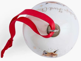Wrendale Designs Christmas Bauble 'Baby's First Christmas' - 2026 - Bladgoud - Limited Edition