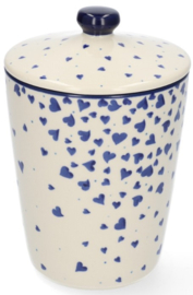 Bunzlau Storage Jar Premium 900 ml - Hearts -Limited Edition-