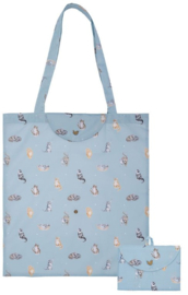 Wrendale Designs 'Feline Friends' Foldable Shopper Bag - nieuw