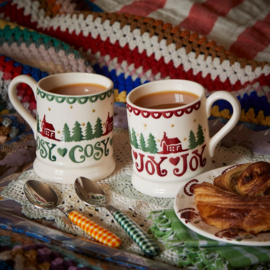 Emma Bridgewater Christmas Cabin Set Of 2 1/2 Pint Mugs