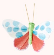 Rice Gift Wrapping Butterfly with Clip -per stuk-