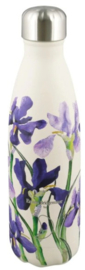 Chilly's Drink Bottle 500 ml Emma Bridgewater Blue Iris -mat met reliëf-