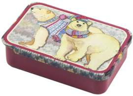 Emma Ball Mini Pocket Tin - Polar Bears