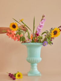 Rice Ceramic Flower Pot / Vase in Mint - Ø 32 cm - 40 cm hoog