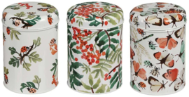 Emma Bridgewater All Creatures Great & Small Set Of 3 Round Tin Caddies Boxed