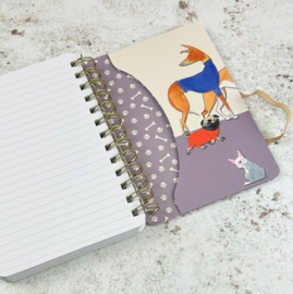 Emma Ball Medium WIRO Notebook with Pockets - Paw Club